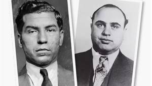 Al Capone and Lucky Luciano