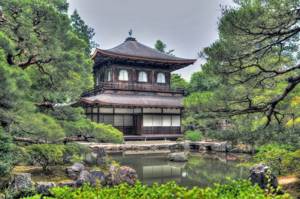 Храм Гинкаку Цзи в Киото Хонсю