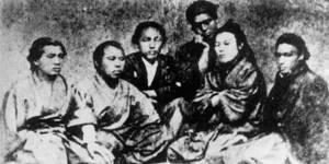 Kaientai, Ryoma third from left, 1867