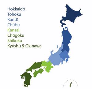 карта японских островов