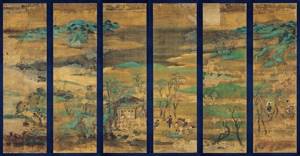 Scenery. Heian period. 