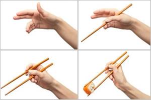 How to hold roll utensils