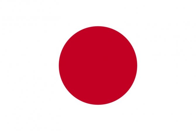 Современный флаг Японии