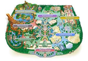 Tokyo Disneyland - map