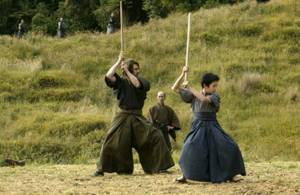 Тренировка будущего самурая (кадр из фильма «Последний самурай» 2003 года)