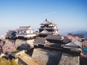 Замок Мацуяма в Японии