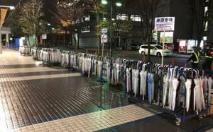 Umbrellas for rent on the streets of Japanese cities